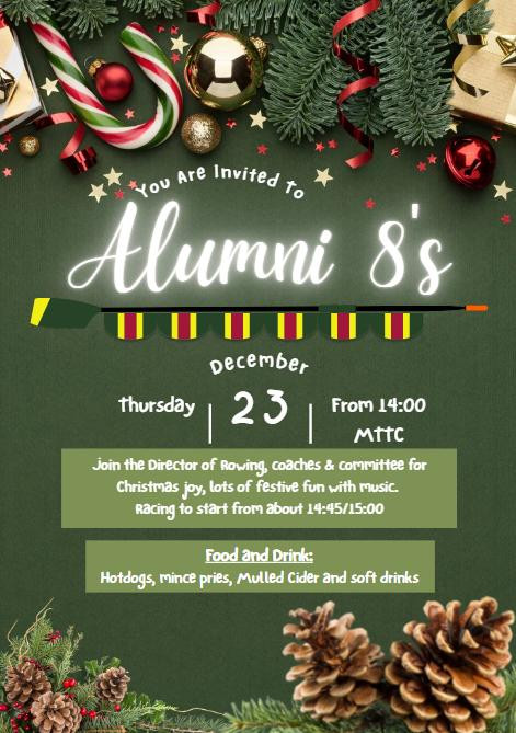 🚣‍♂️ Alumni Eights – Drinks, Mince Pies & Rowing